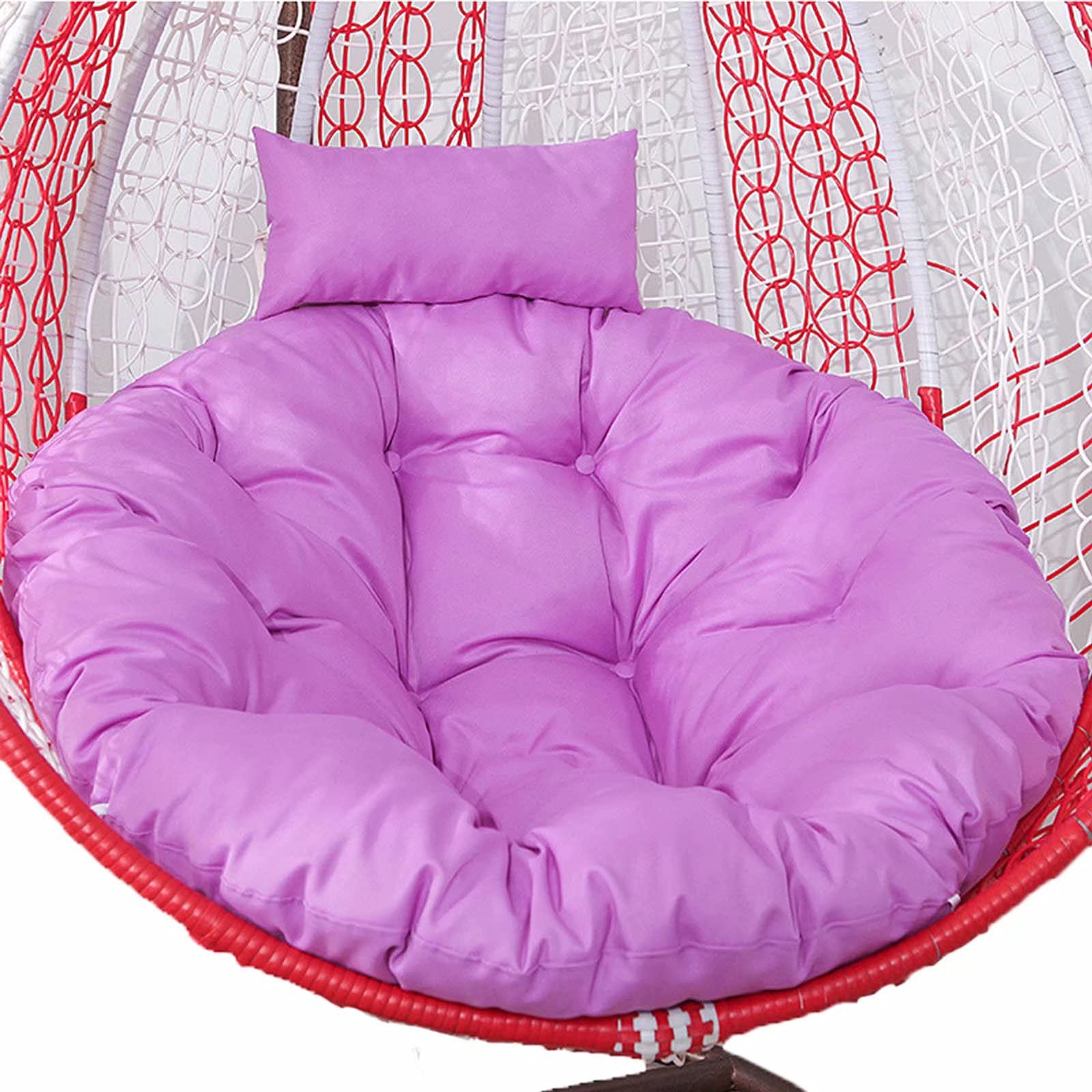 ERTsrhFD Outdoor Cushions, Hanging Chair Cushion Only, Swing Replacement, Hammock(Purple)