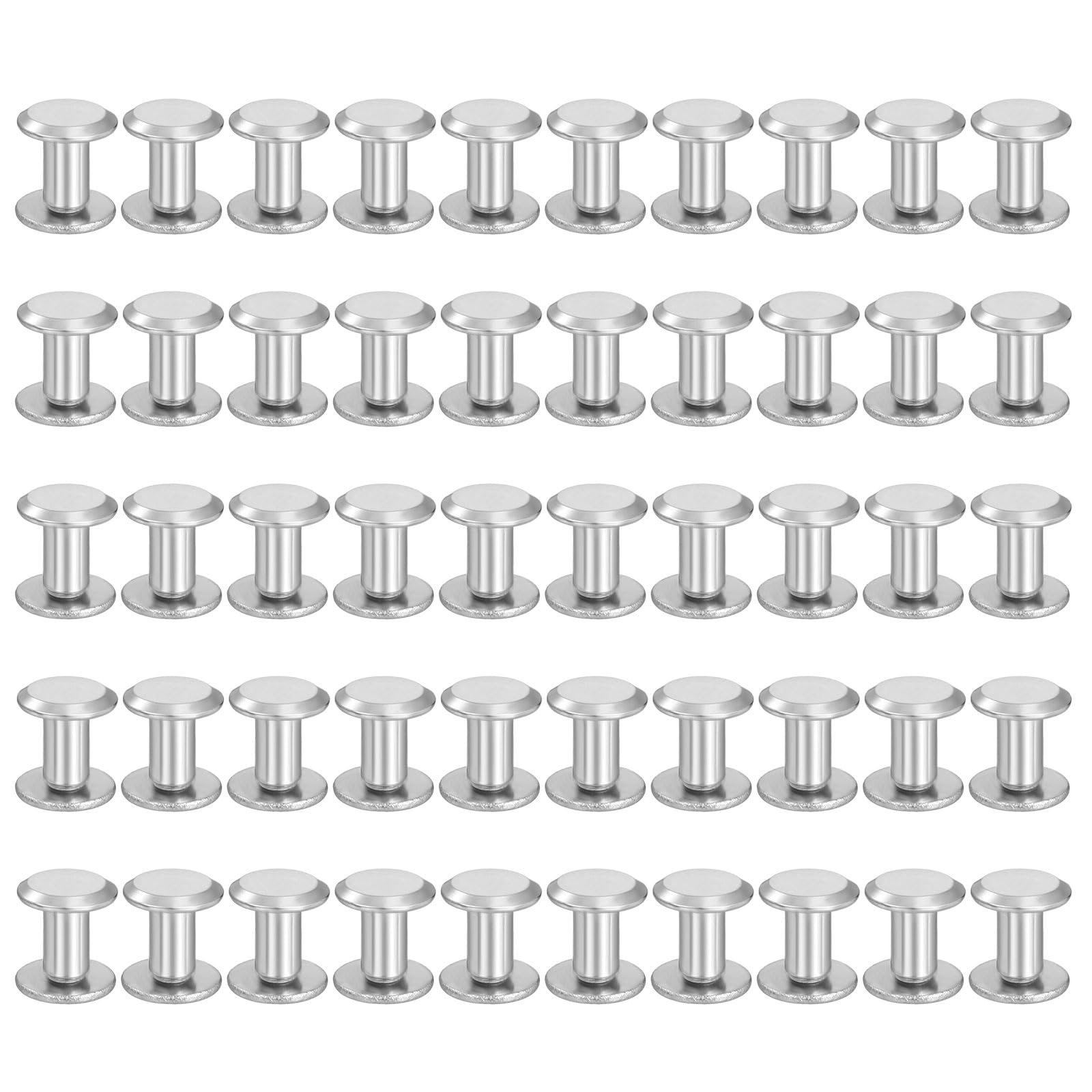 PATIKIL 50 Sets M4 Chicago Screws, 4x6mm(DxH) Phillips Binding Post Bolts