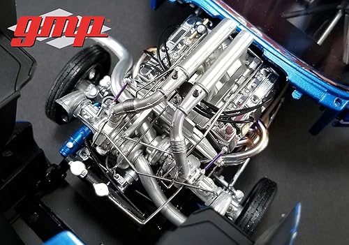 Miniatura 9 de Greenlight GMP 118 1969 Ford Mustang Gasser - The Boss GMP-18913, azul