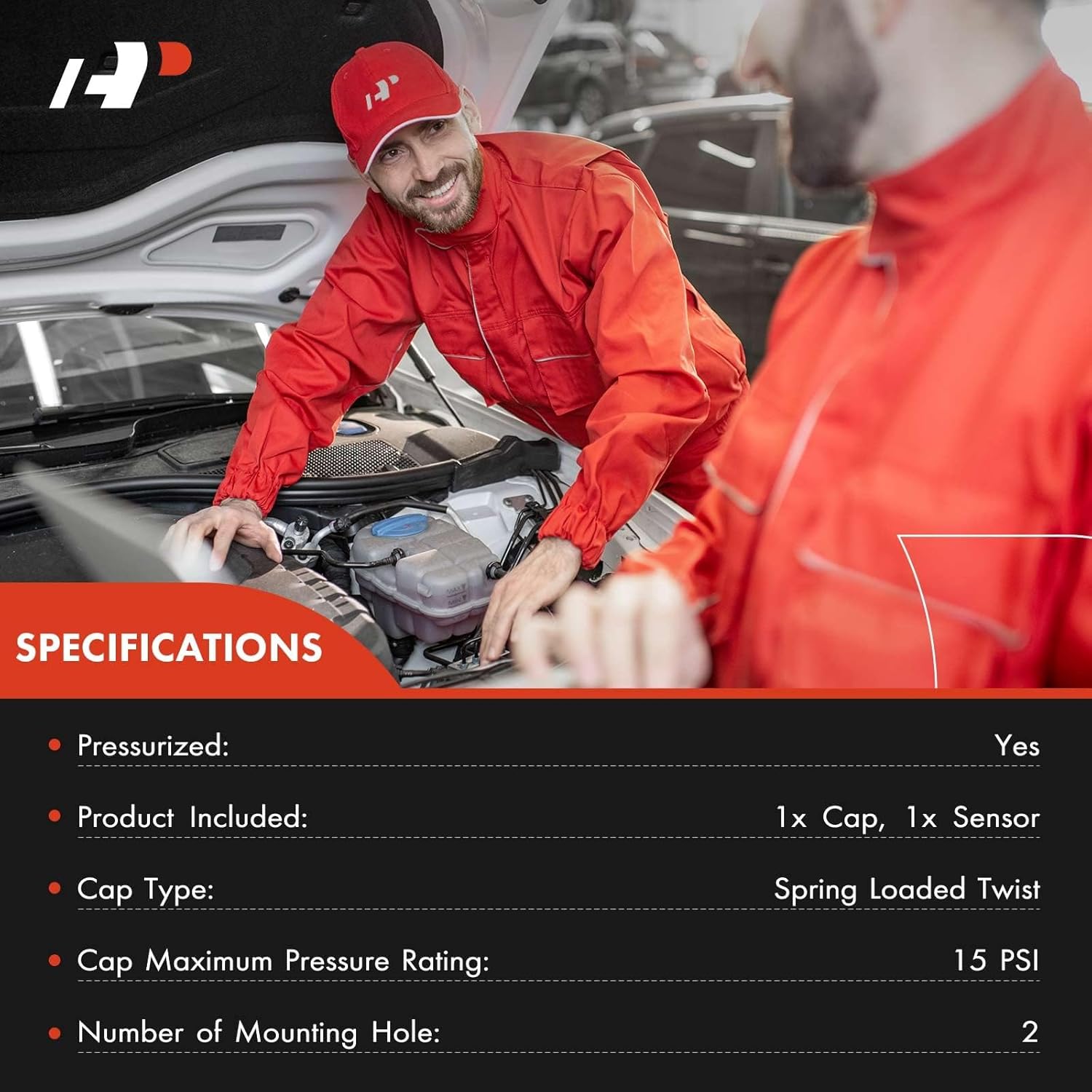 A-Premium Front Engine Coolant Overflow Recovery Reservoir Tank [with Cap] Compatible with Jaguar 2002 2003 2004 2005 2006 2007 2008, 2.5L 3.0L