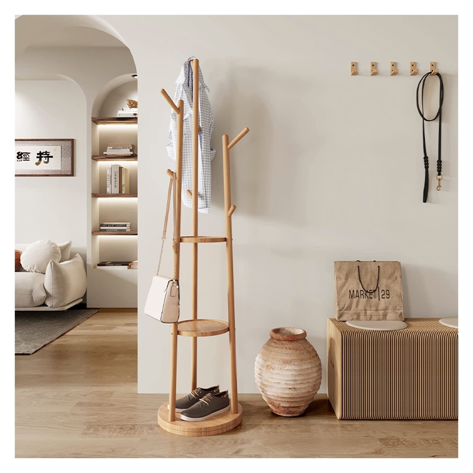 RSR Hangers Kledingstang garderobe industrieel design voor plafond garderobestang | breedte 80 cm x hoogte 50 cm | plafondmontage | kleedkamer | slaapkamer | hal | inloopkast