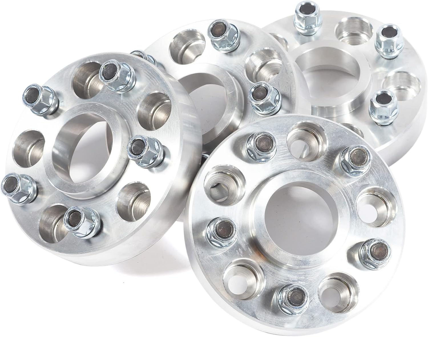 Terrafirma Wheel Spacers, Silver Alloy Set Of 4 For LR3, LR4, Defender 90 & 110 L663, Range Rover Sport And Range Rover Full Size L322