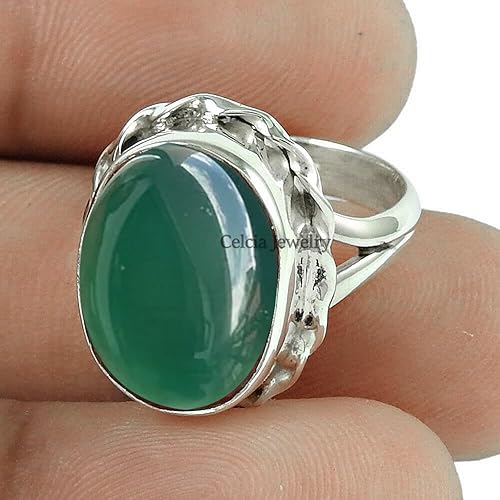 Miniatura 2 de Anillo de piedra preciosa de rubí natural, plata de ley 925, joyería hecha a mano para mujer, anillo de piedra natal