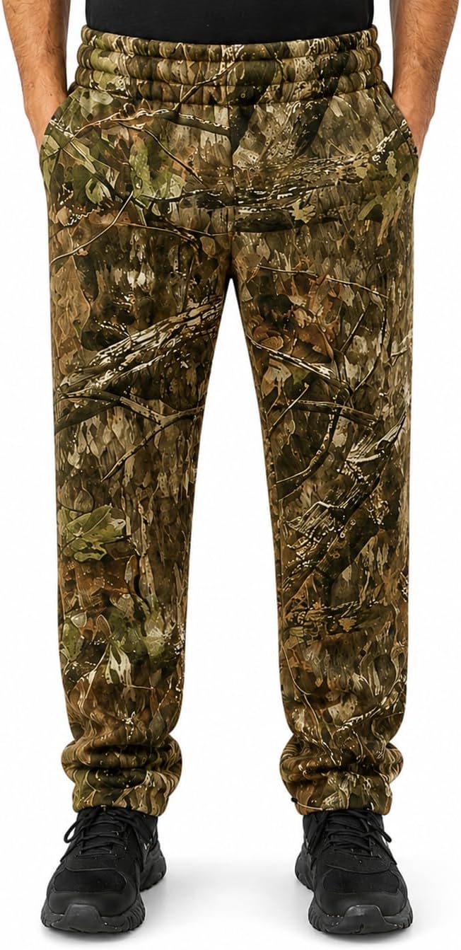 TrailCrest by Treel Mossy Oak/Camo Open Bottom Lounge Hunting Sweatpants