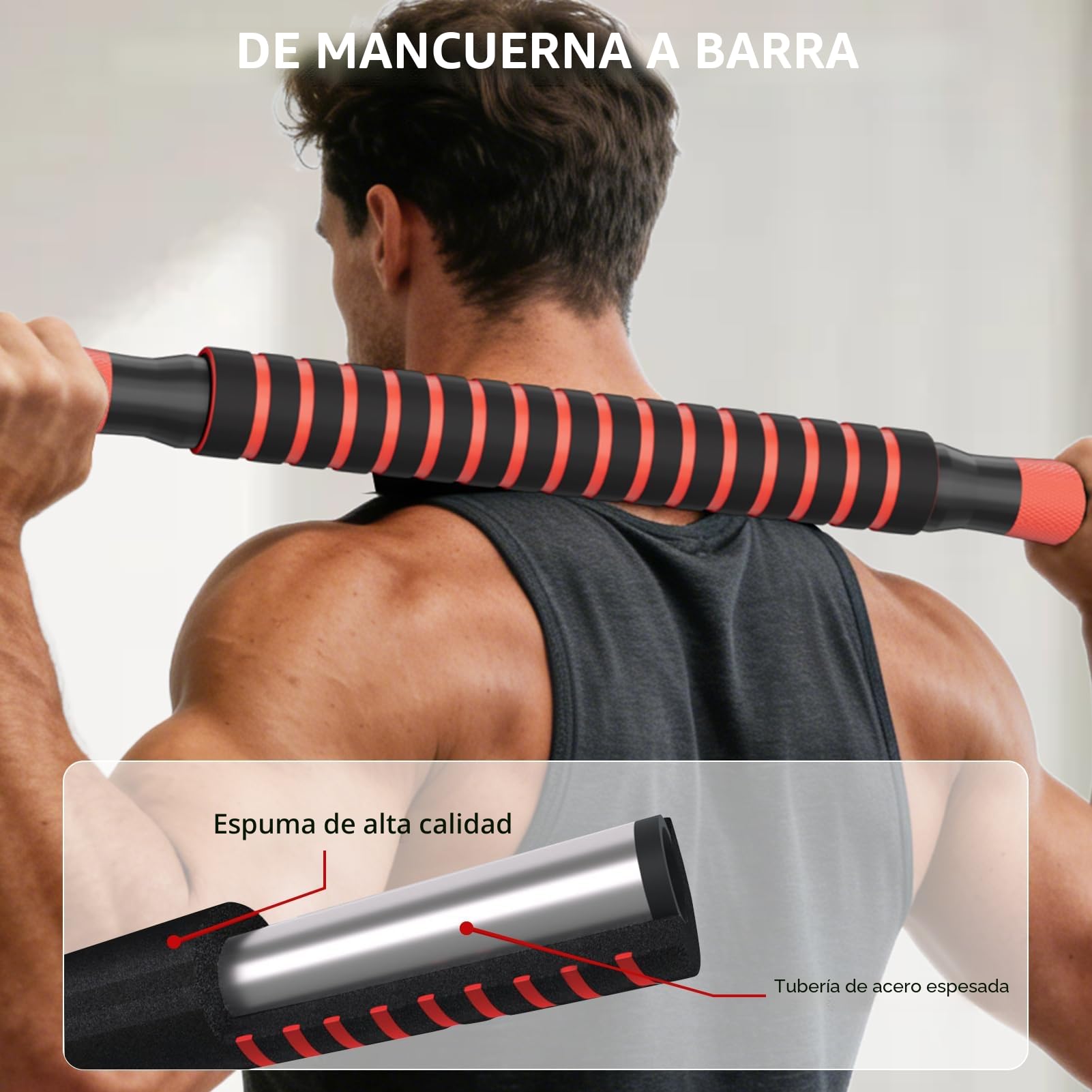 Mancuernas-Ajustables, Juego de Pesas con Barra Libremente Combinable con Barras ConexióN, 10/15KG Kit de Levantamiento de Pesas para Gimnasio en casa, Pesos Fitness para Hombres/Mujeres