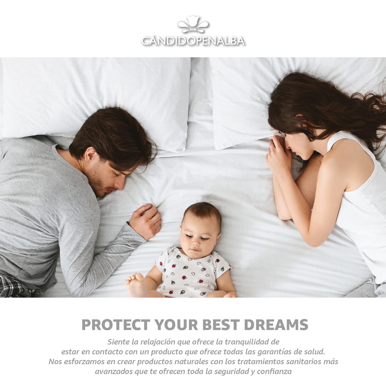 CandidoPenalba Pack 2 Protectores de Almohada Rizo Algodon. Protectores Transpirables Impermeables. Protector Antiacaros Antibacterias. Fabricado en España. 40x70 cm. 2 Unidades