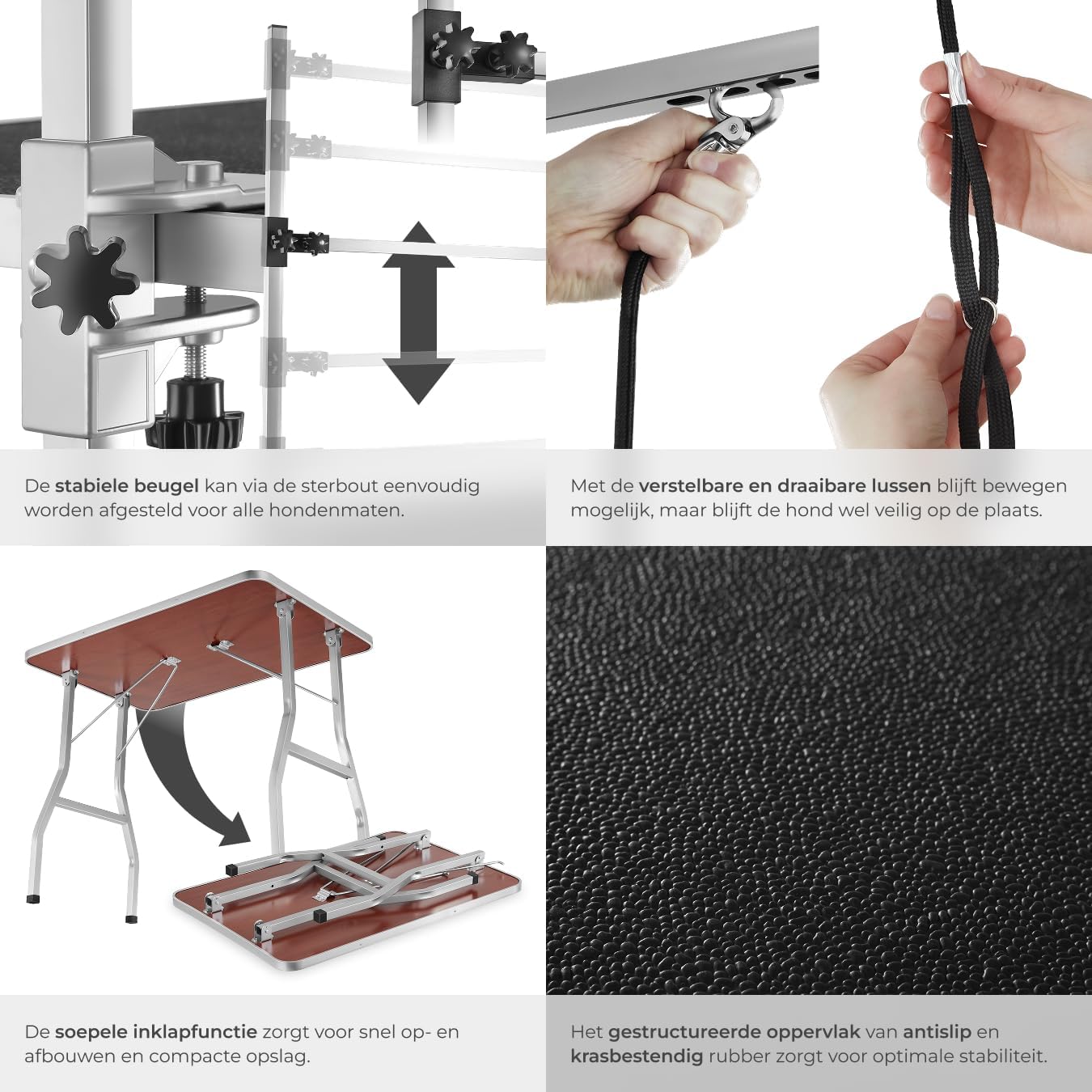 Image showing the adjustable grooming arm and its attachment point