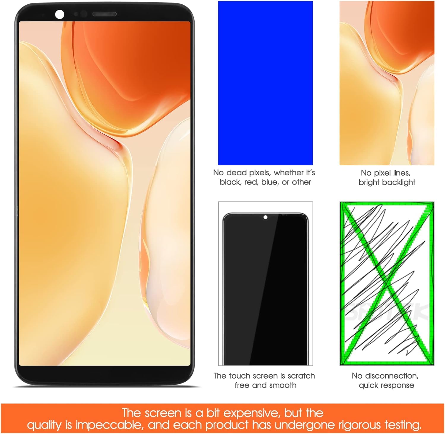thumbnail: AMOLED Scherm Voor OnePlus 5T - Volledige Montage Touchscreen Digitizer 6.01 Inch Met Gereedschap