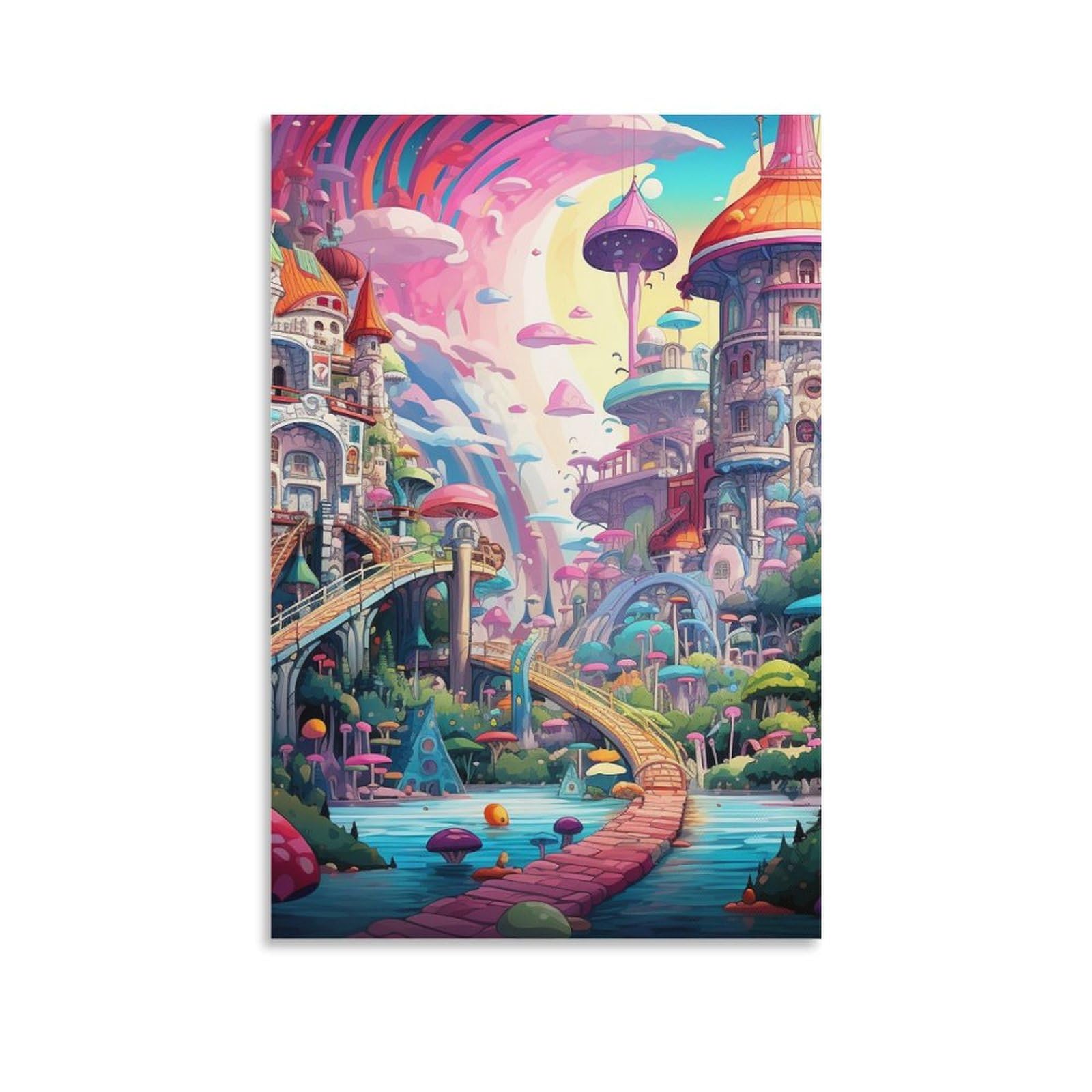 Tableau impression sur toile Pays des Merveilles 50x75 cm - 6