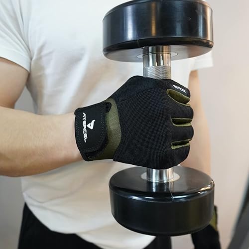 Miniatura 6 de Atercel - Guantes de entrenamiento para hombres y mujeres, guantes de ejercicio para levantamiento de pesas, ciclismo, gimnasio, entrenamiento,