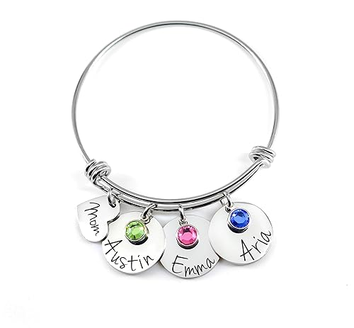 Miniatura 2 de Personalized Mother's bracelet with kids names mothers day gift for mom custom gift for grandma, nana,