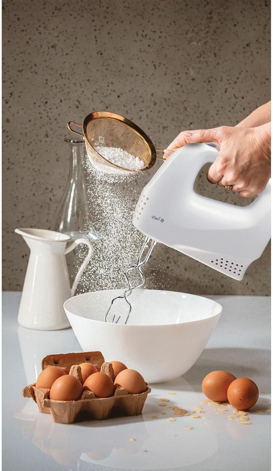 Kiwi KMX-3608 El Mikseri KMX 3608, Beyaz