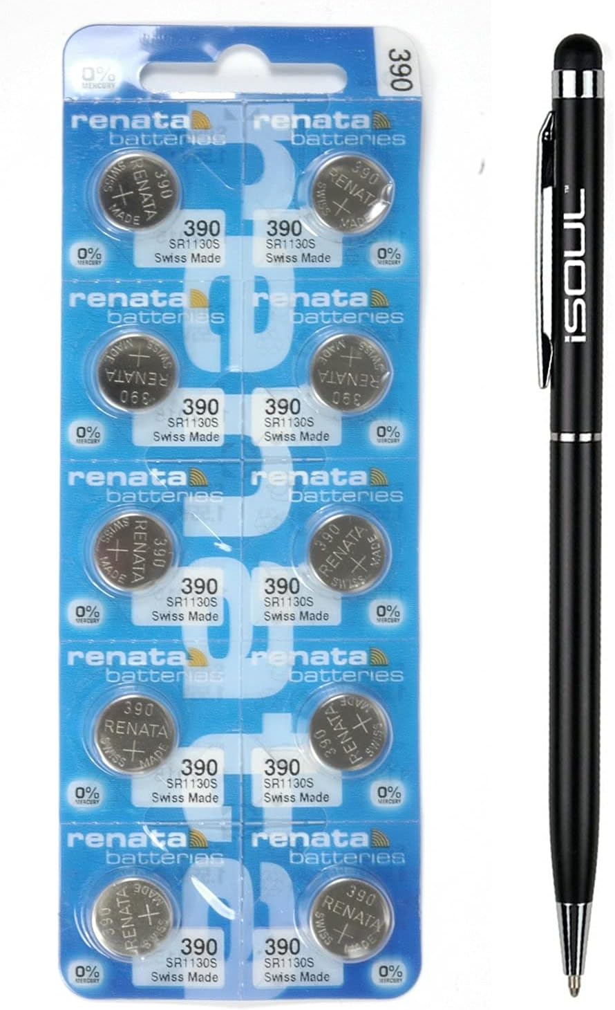 Renata - Renata 390 or SR1130SW or AG10 Single Watch Battery Swiss Made ...