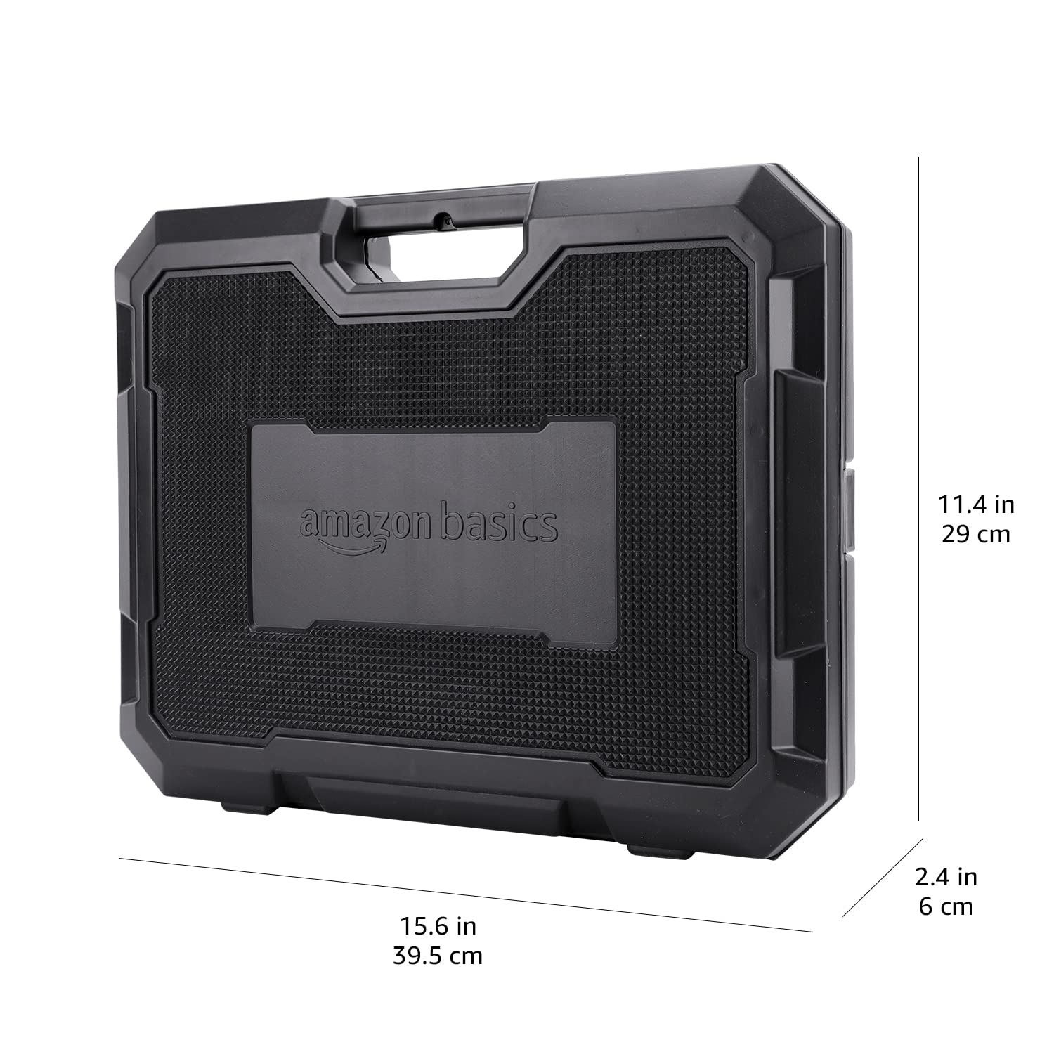 Amazon Basics Set di chiavi a bussola esagonali a impatto da 9,5 mm (3/8”), con custodia - 44 pezzi