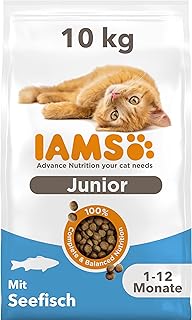 IAMS for Vitality Junior Cat Food with Fish - Dry Food for Kittens Aged 1-12 Months, 10 kg product image