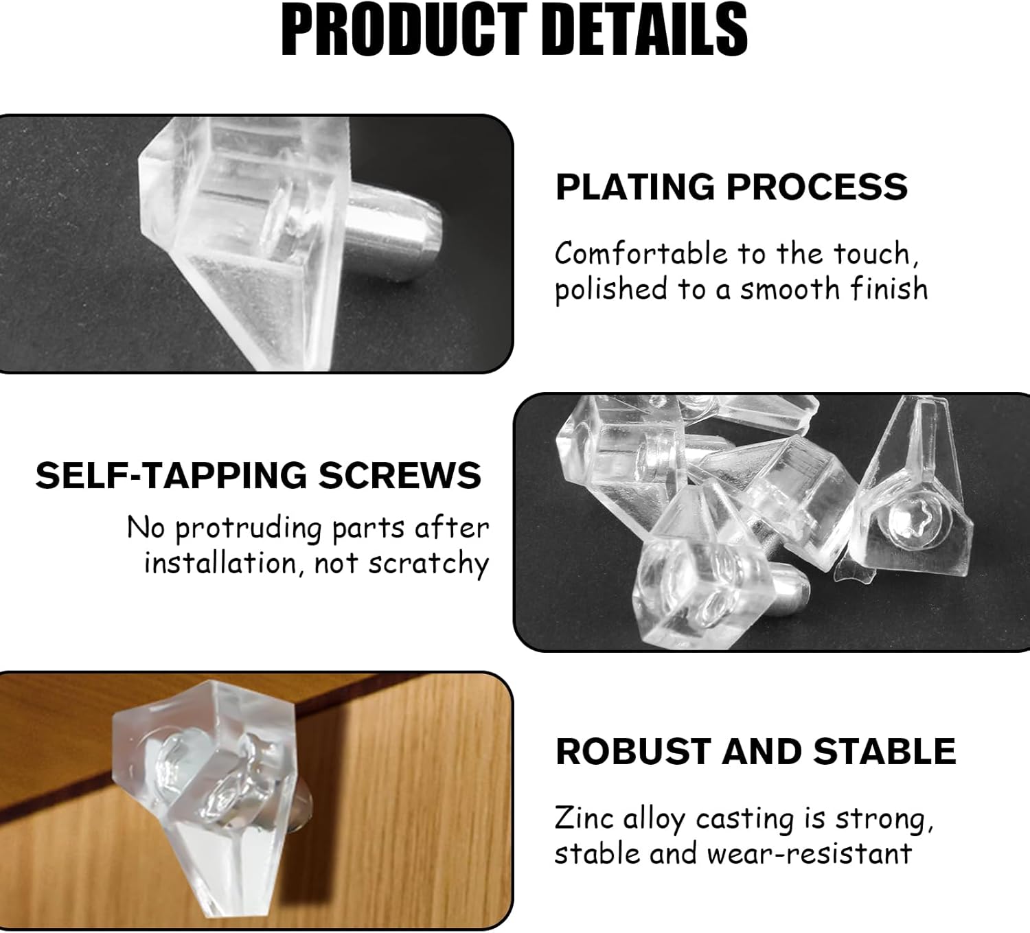 5 Millimeters Shelf Support Peg，Cupboard Shelf Clear Plastic Replacement Pegs Support Cabinet Shelf Pins，Easy Installation for Kitchen Glass Shelves Cabinet Bookcase(20PCS)