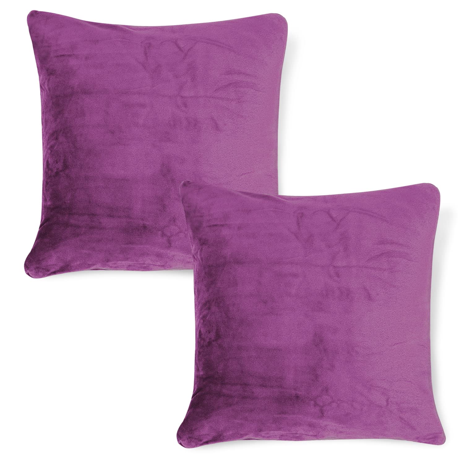 HOKIPO Velvet Cushion Cover, 18x18 inch (45x45 cm), Pack of 2, Purple (AR-4744-PR*2) (B0C71637L7) Amazon Price History, Amazon Price Tracker