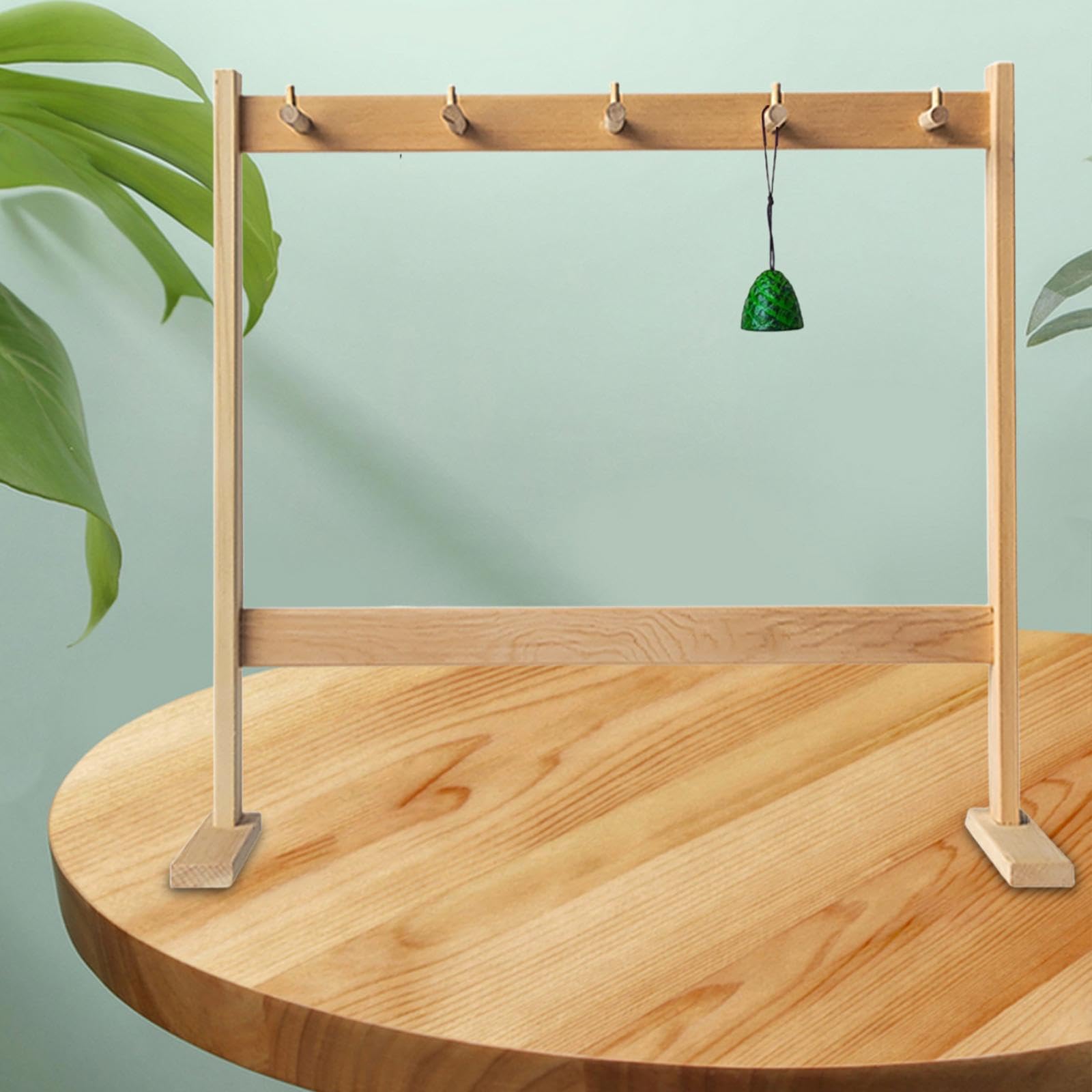 Sharplace Windspielständer, Windglocken-Hängegestell, massives, Glockenspielhalter, Anhänger-Displayständer für Meditation, Heimtisch, Ausstellung