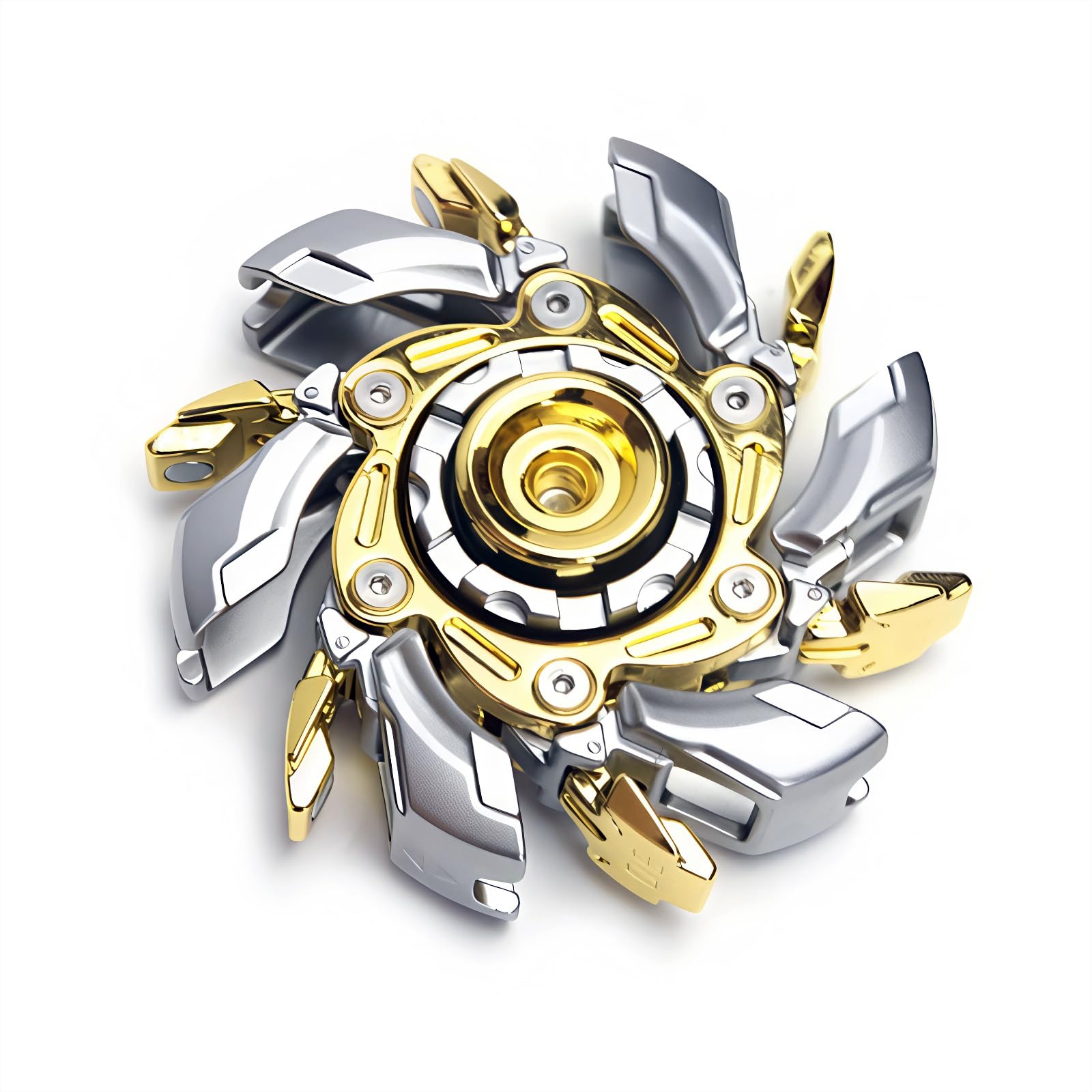 Stress Relief Metal Fidget Spinner for Adults, EDC Fidget Spinner with Open Armor Design & Smooth Spin. a Cool Fidget Toy for Teens & Adults.