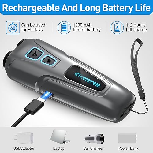 Miniatura 4 de Dispositivos de control de ladridos para perros, dispositivo recargable de doble sensor antiladridos con modos de entrenamientodisuasión, silbato de