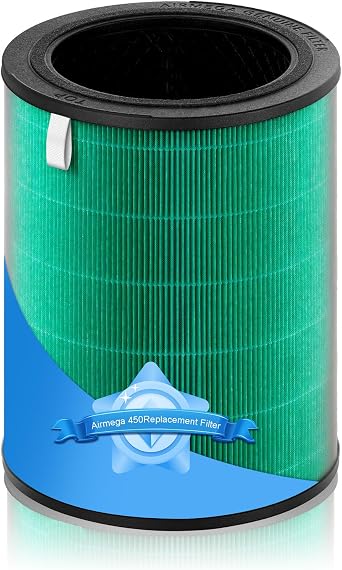 Airmega 450 Replacement Filter for Coway Airmega 450 Air Purifier,High-Efficiency Activated Carbon Pet Filter for Home Large Room