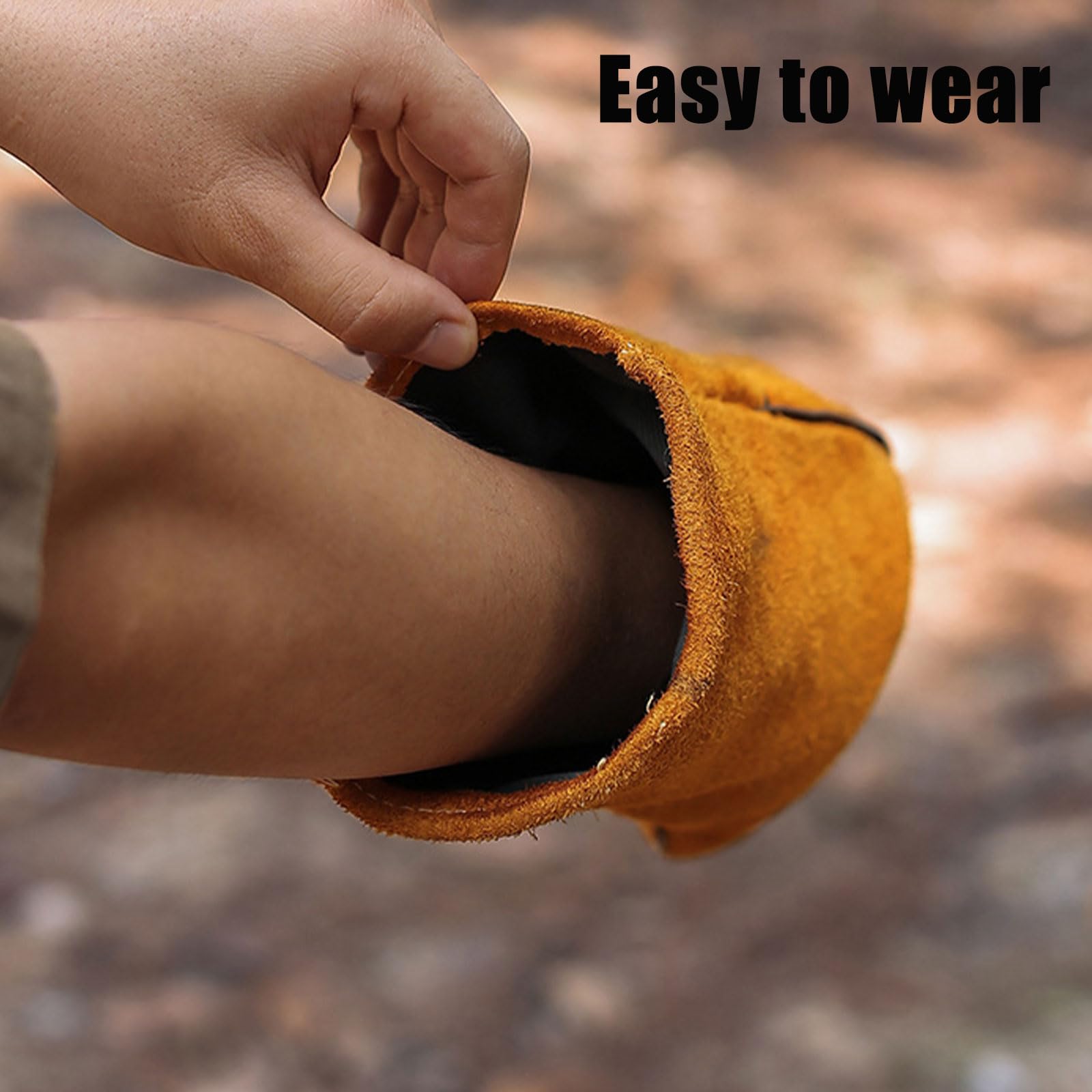 Guanti Anti-Morso Helweet In Pelle - Per Animali, 30cm, Protezione Graffi E Morsi - Foto 7