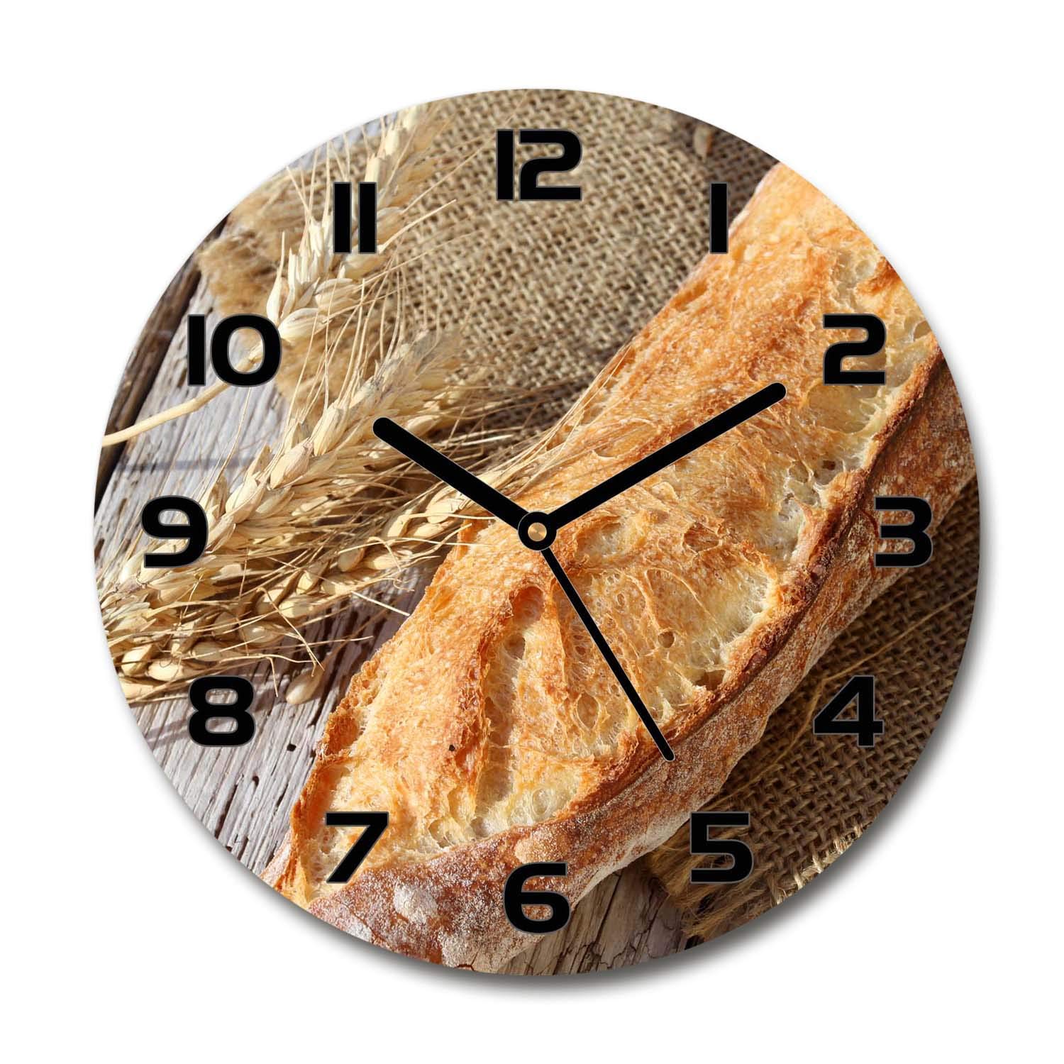 Horloge en Verre pour Salon Tulup 60x60cm - Décoration Murale Cuisine Design