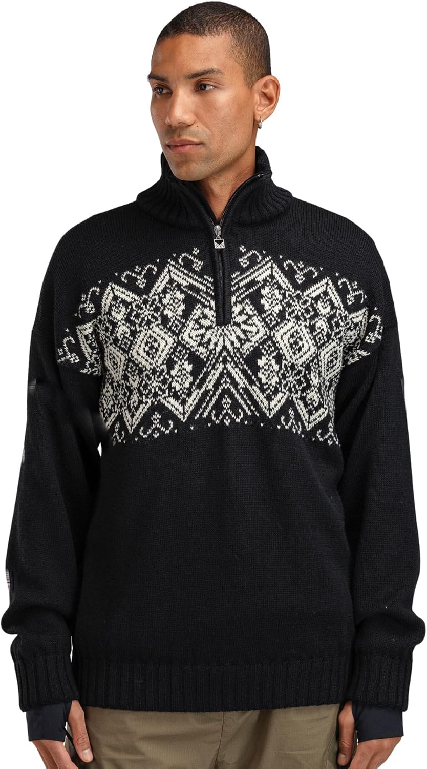 Dale of Norway Roset Windproof Wool Sweater for Men - Pure Wool Pullover - Image 2