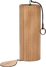 CAYLEN® Windspiel 4seasons WINTER, meisterhaft gefertigtes Klangspiel aus Bambus inkl. praktischer Segeltuchtasche