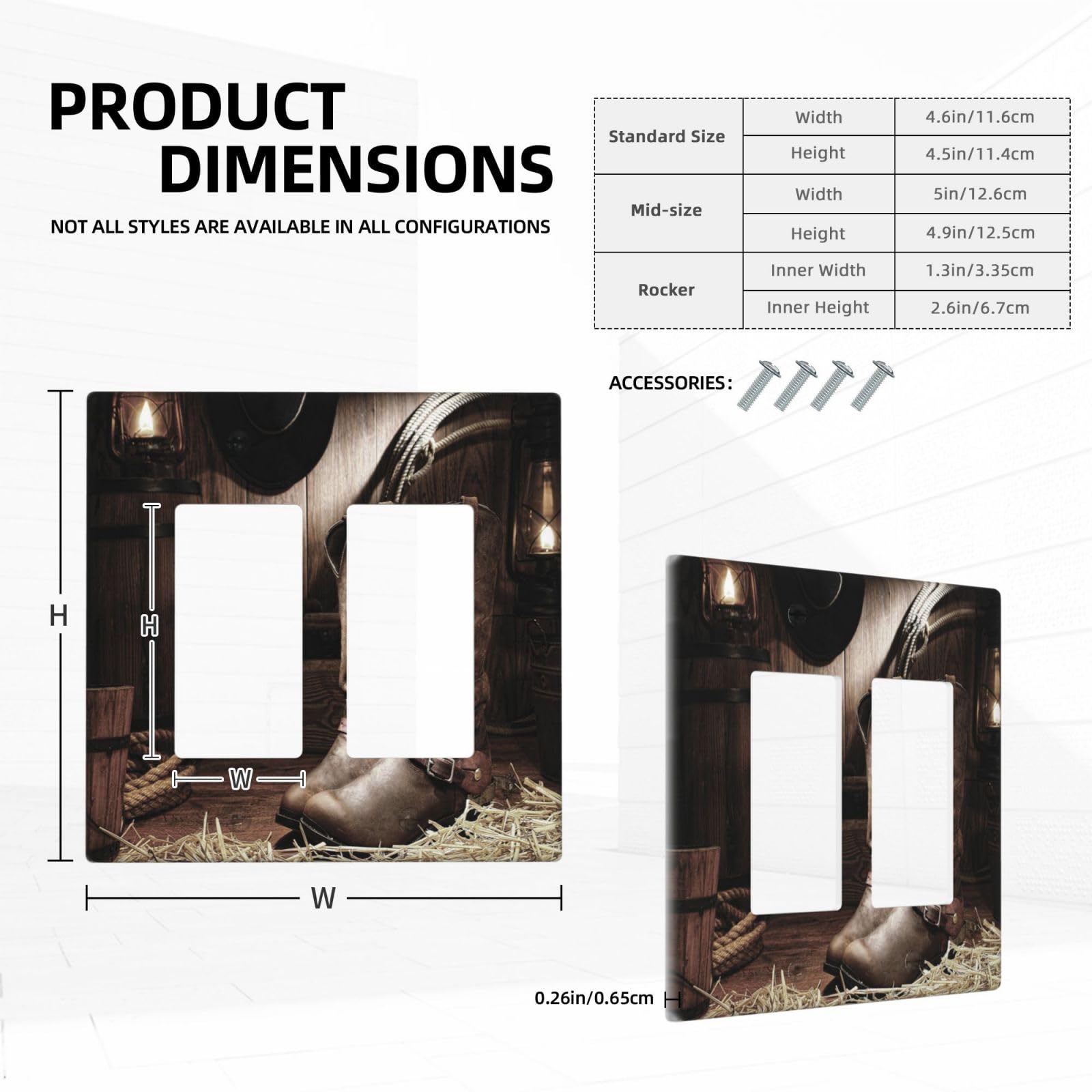 ROUGUI Couvercles De Prise De Courant Décoratifs Peints Arbre De Vie Fleur Oiseaux Nature 2 Bandes Plaque Murale Double Bascule Decora Interrupteur Plaque De Couverture Jumbo Double électrique GFCI