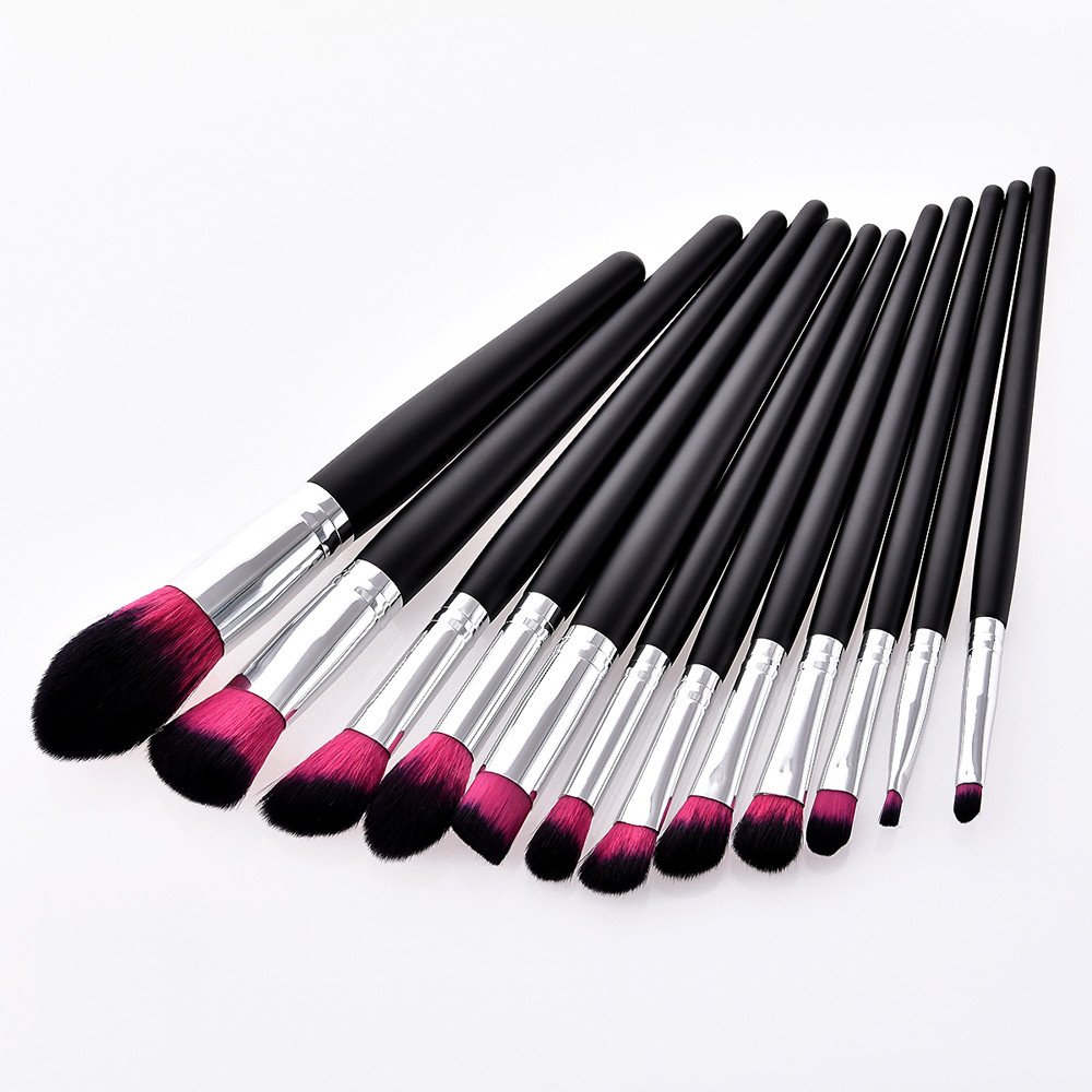 Set da 12 Pezzi Pennello per Eyeliner, ombretto, Labbra, Polvere, fondotinta, Pennello Star Make up Alien