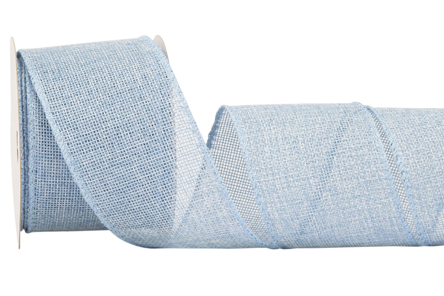 Zofrud Lt. Blue Burlap Ribbon - 64mm x 9M