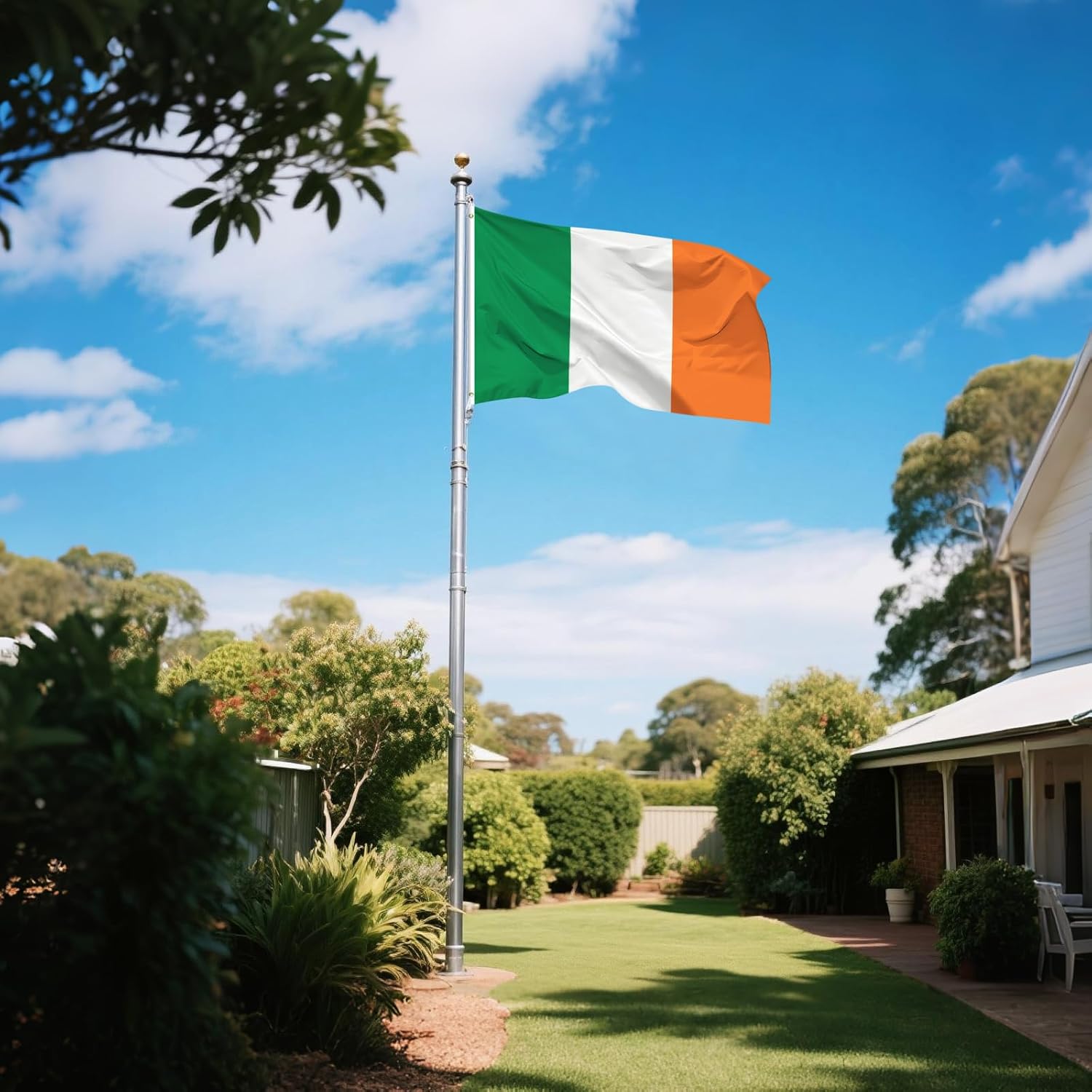 Ireland Flag, 3x5 Ft Irish Flag, Vivid Color Fade Resistant With Brass Grommets for Party Parades Sports Events Patriotic Holidays Outdoor Indoor Decorations - Image 5