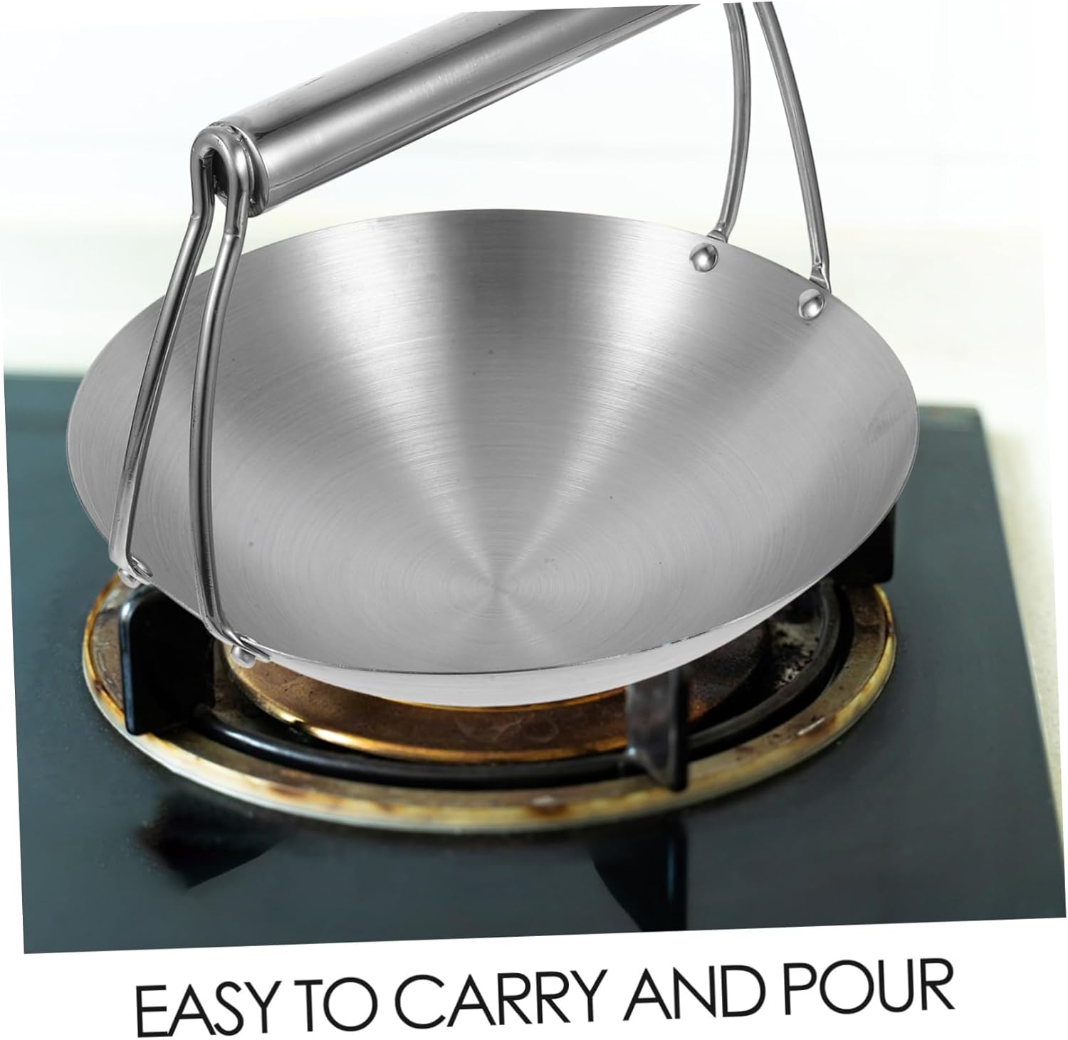 Stainless Steel Tofu Ladle with Handle Kitchen Utensil for Soya and Soup Stainless Steel Scoop for Cooking and Serving Tofu and Broths