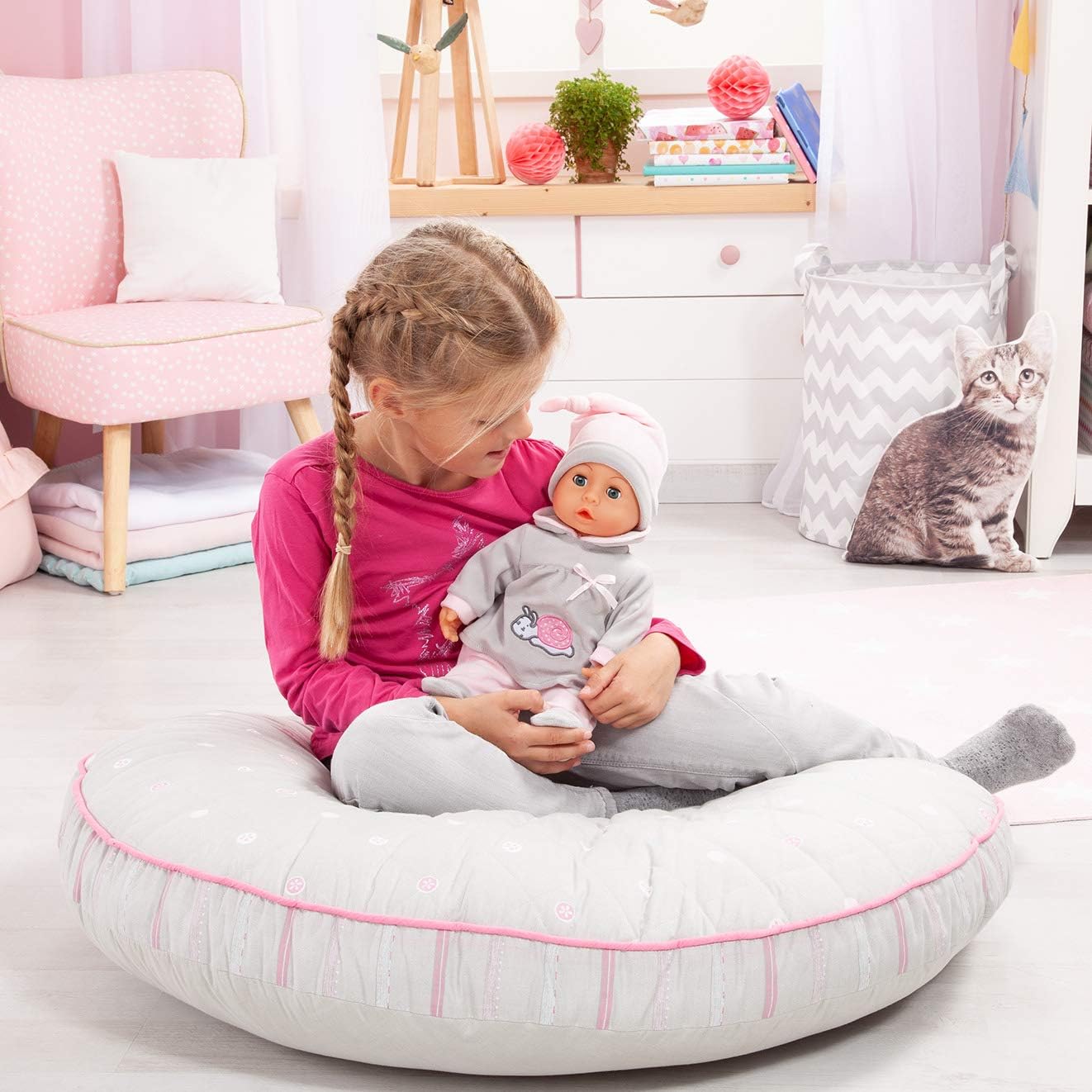 Bayer First Words Interactive Baby Doll with Sounds, Sleepy Eyes & Accessories