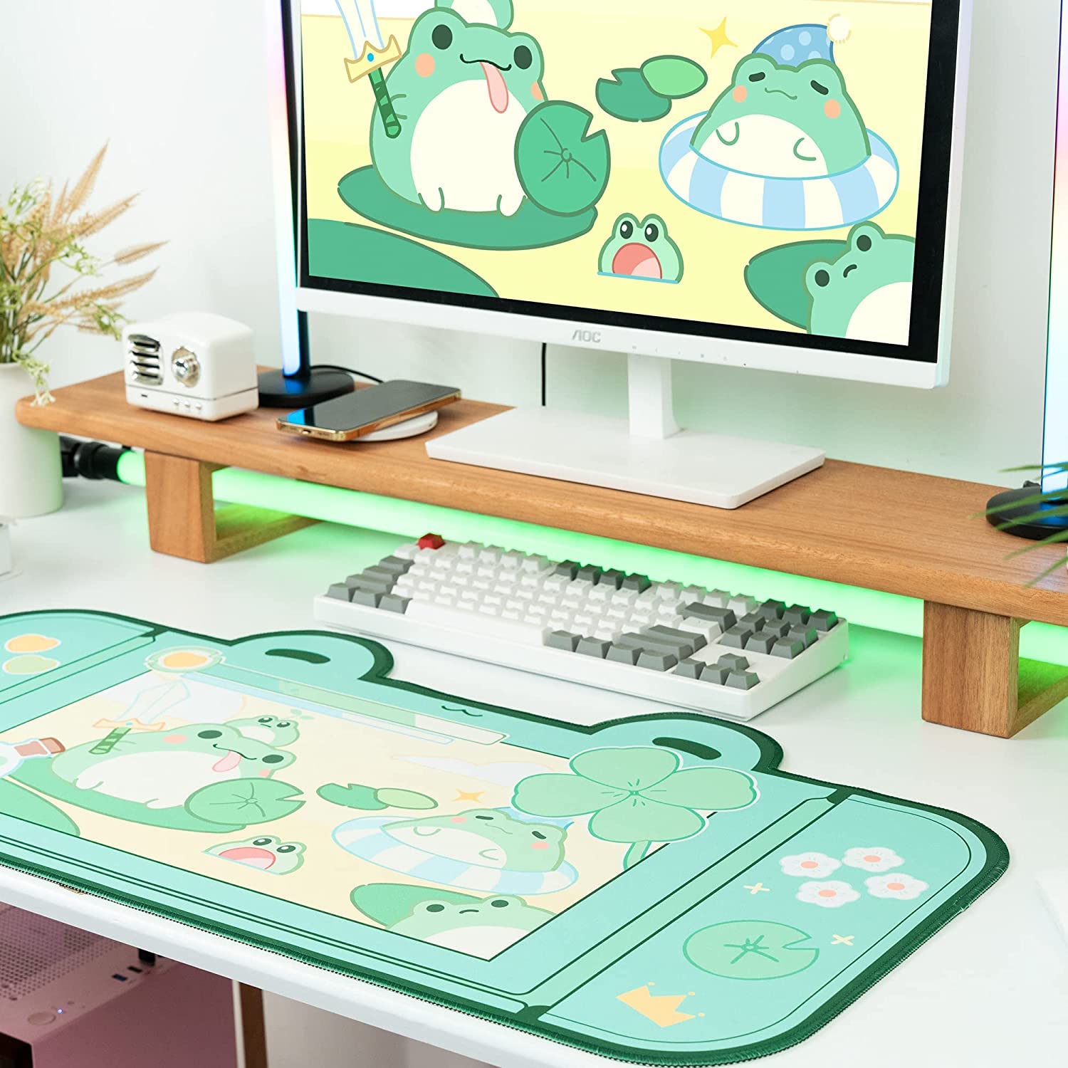 YOCORE Panda Mouse Pad Large Cute Gaming Mouse Pad,Non-Slip...