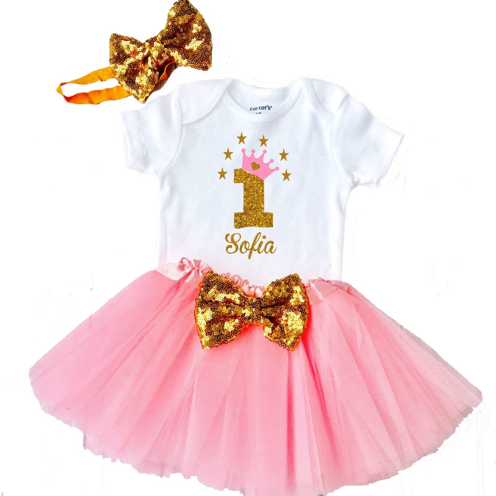 Funmunchkins First Birthday Outfit Girl, 1st Birthday Girl Outfit, Girl First Birthday Outfit
