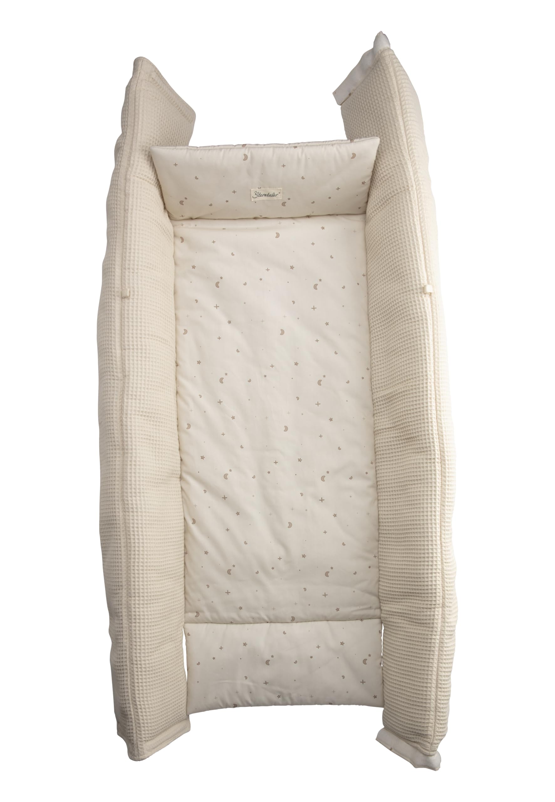 Babynest Ente Edda Lou zum Wenden, Kuschelnest für Neugeborene, als Krabbeldecke nutzbar,