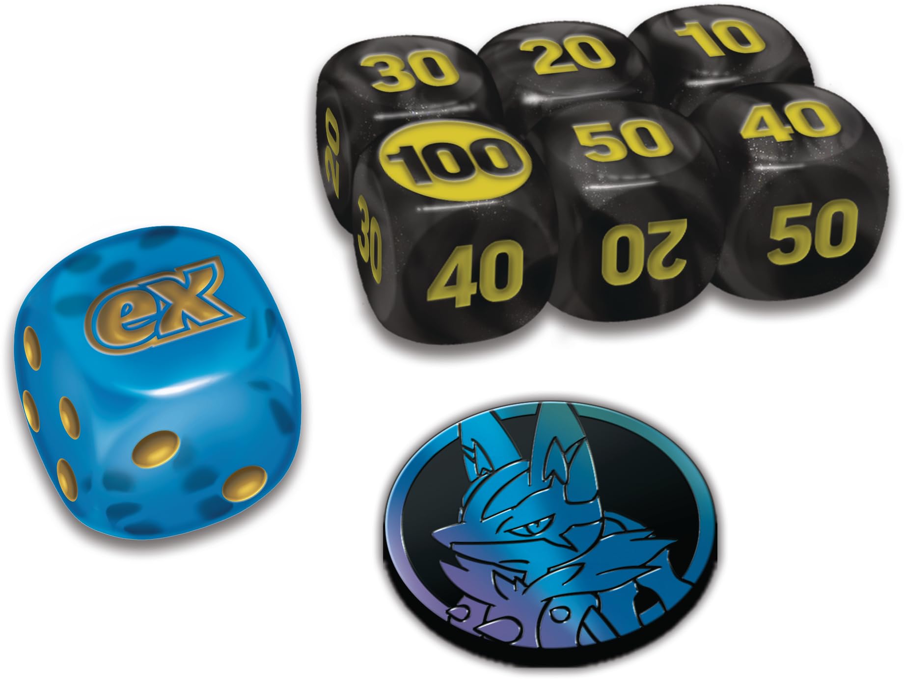 Pokémon-Sammelkartenspiel: Top-Trainer-Box Mega-Entwicklung: Lucario (1 Vollbild-Promokarte, 9 Boosterpacks & Zubehör)