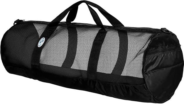 STAHLSAC Mesh Duffel Bag Ideal for dive gear, beach & watersport accessories, 40" BLACK