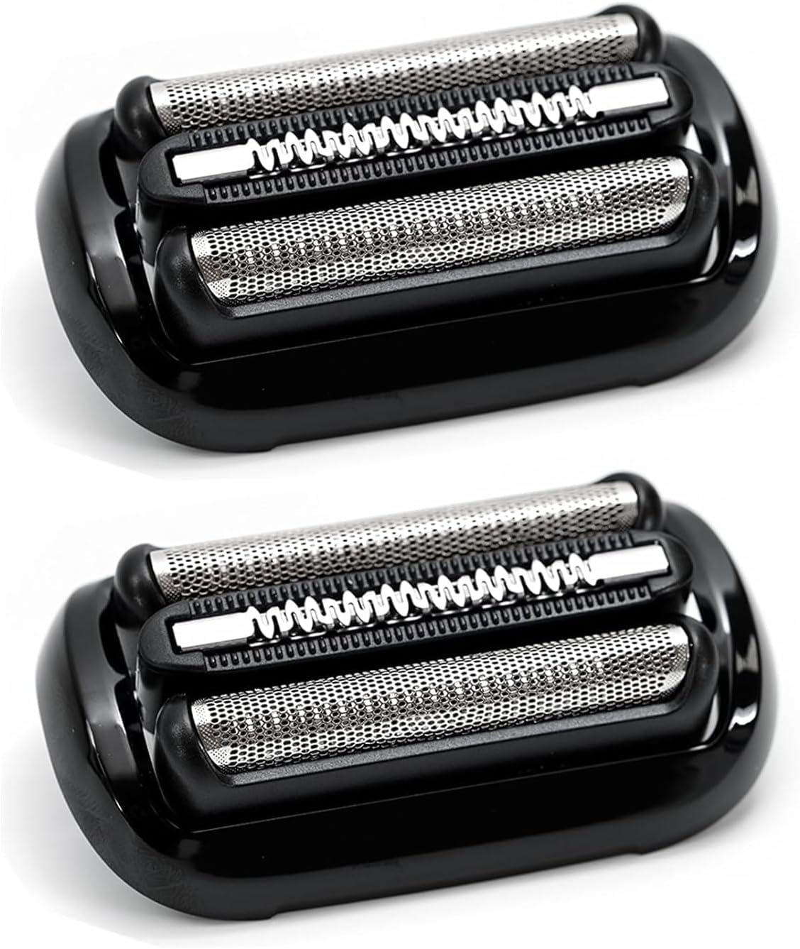 2er-Pack 53B Scherkopf Kompatibel mit Braun Series 5, Scherkopf für Braun S5 S6 Rasierer Easy Clean, 53B Scherblatt Ersatzscherkopf für Series 5 Rasierer Zubehör (Schwarz)