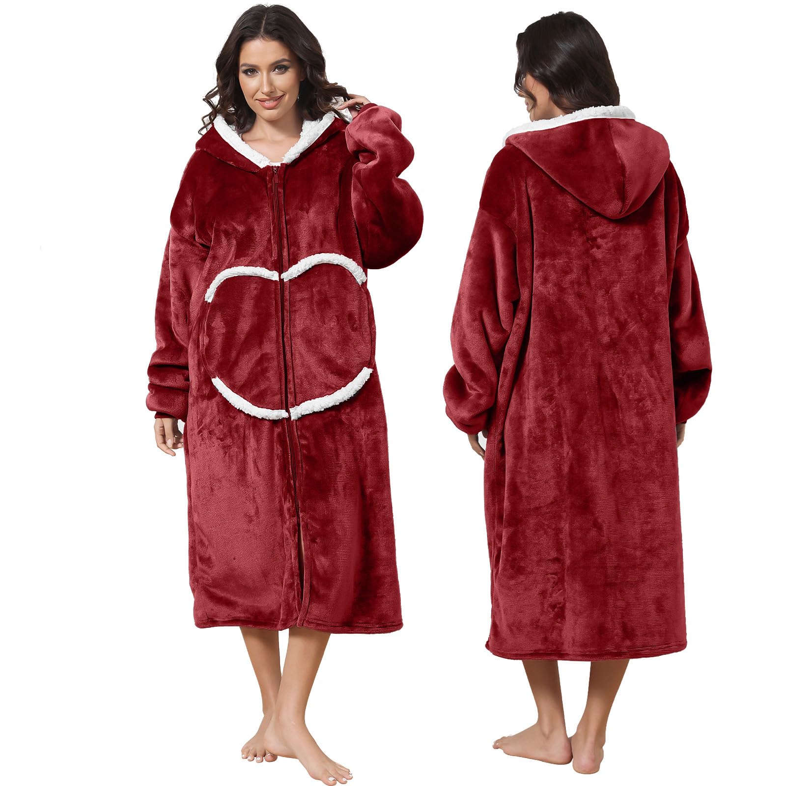 Oversized Wearable Hoodie Blanket Zipper
