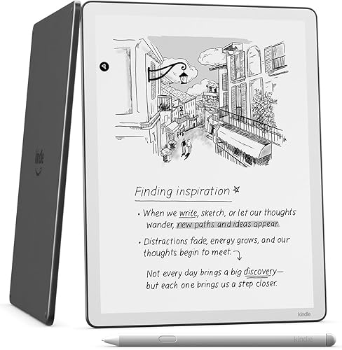 Amazon Kindle Scribe 64 GB (modelo más nuevo): pantalla similar al papel de 11 pulgadas con luz frontal: más delgada, liviana y más rápida: escriba en cuadernos, documentos y libros, incluye lápiz premium: grafito