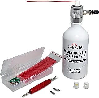 JOUNJIP Refillable Non Aerosol Compressed-Air Spray Bottle- Pressurized Sprayer, Aluminum Can Sprayer for Automotive, Cleaning and Lubrication- 16 oz (Empty Bottle), NOT an Air Duster