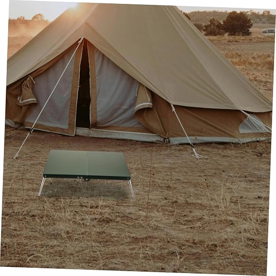 BESPORTBLE Folding Camping Table Portable Outdoor Hiking Table Lightweight for Picnics Bbqs Easy Setup Durable Compact Design for Travel Beach Camping