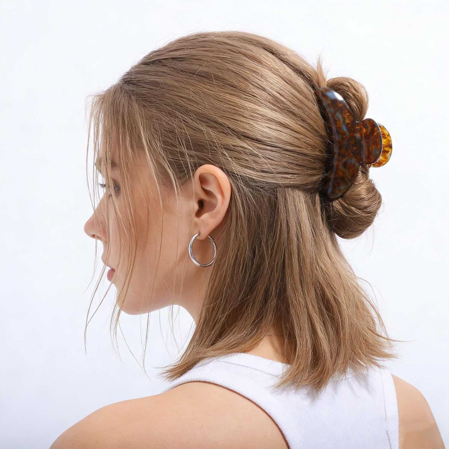 4.1 Inches Large Claw Clips for Women Acetate Claw Clip Set Big Tortoise Shell Claw for Thick Hair Premium Durable Non-Slip Strong Claw Clips - Image 5