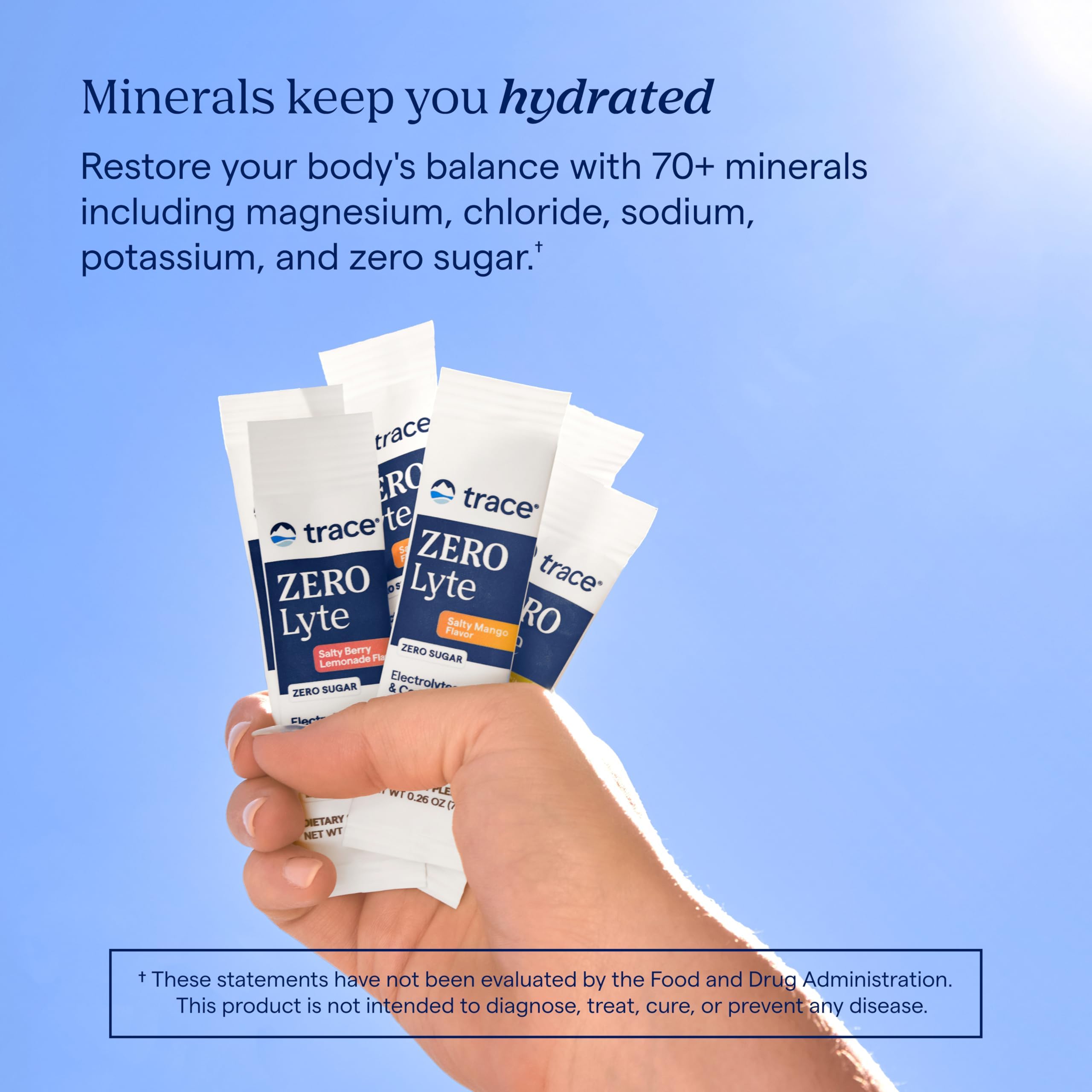 Trace Minerals ZeroLyte Electrolyte Drink Mix, Salty Watermelon, 30 Packets — Amazon image 2