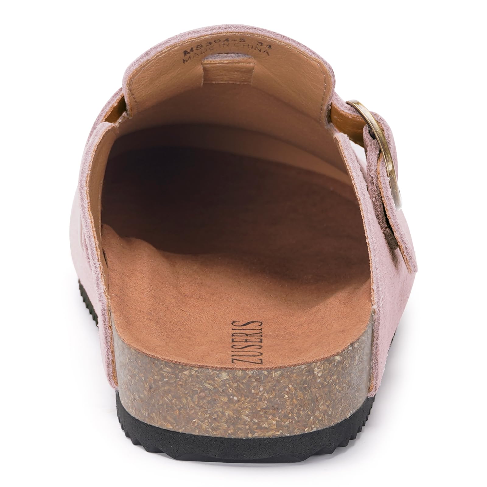 Zuecos niño Cómodas Zapatos Casa niñas Cerradas Zapatillas de Jardín Suave Pantuflas Ajustables Hebilla Corcho Plantilla Antideslizante Suela