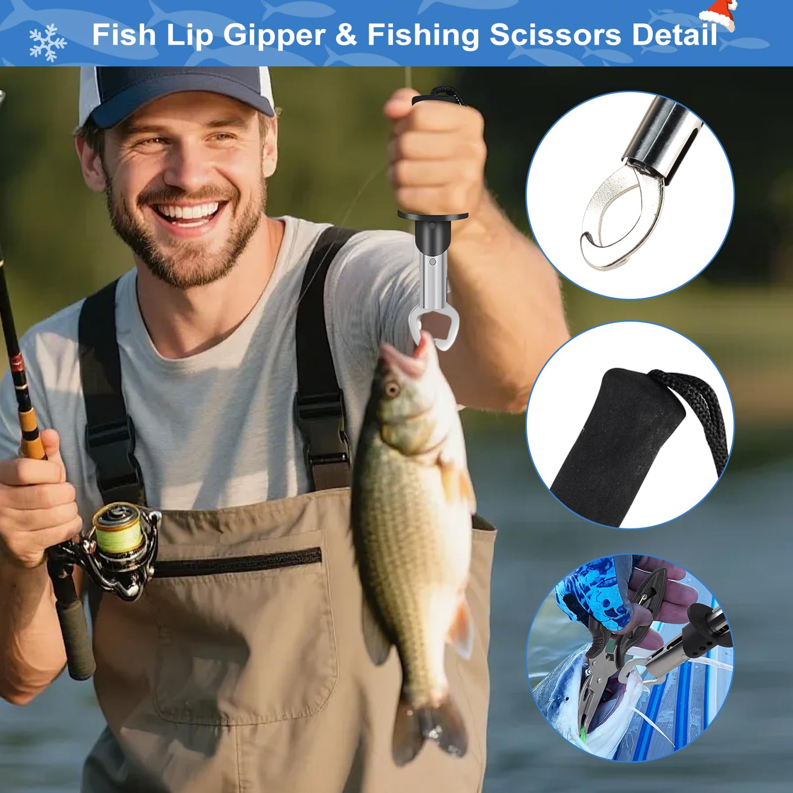 Calendario de Adviento 2025 Pesca Hombre - 24 Días Navidad con Señuelos y Herramientas Regalos