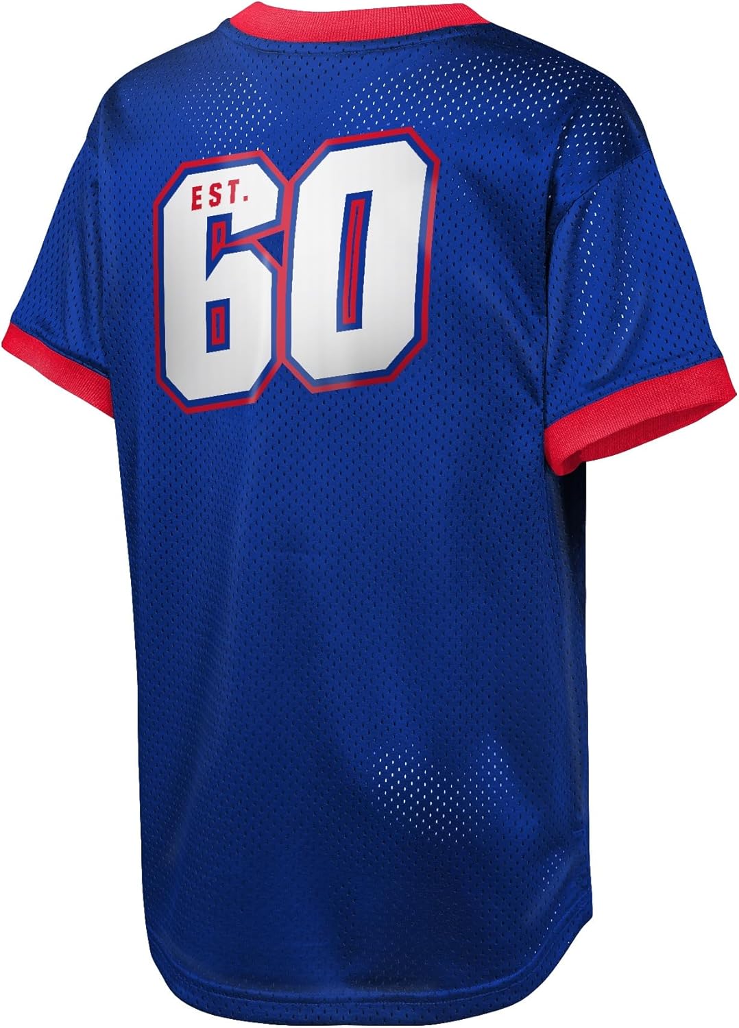NFL Kids Youth Boys 8-20 Officially Licensed Division Established Team Color Mesh V-Neck Wordmark Primary Logo Jersey
